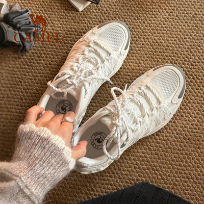 骆驼青岩2代女鞋2026春季新款户外运动登山鞋女耐磨防滑徒步鞋子