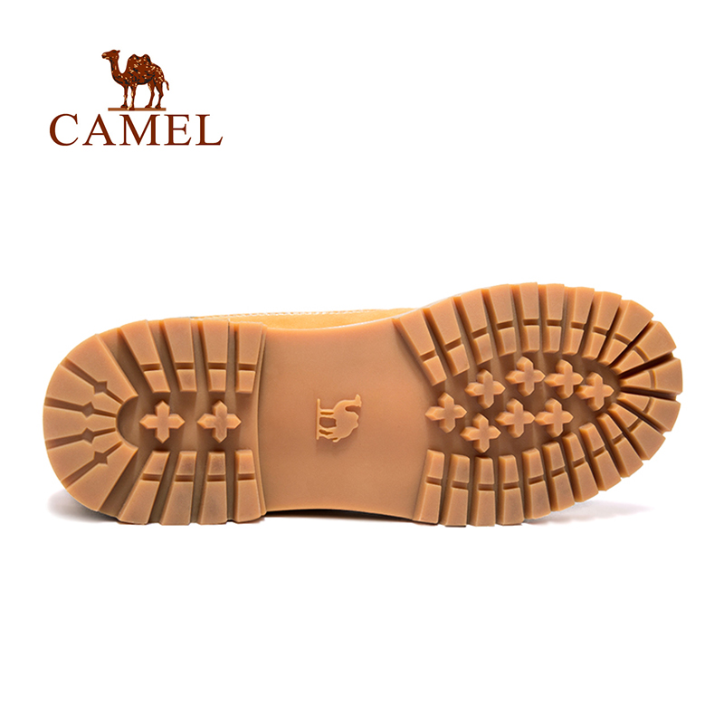 骆驼户外休闲鞋男士秋冬防滑耐磨头层牛皮中帮工装鞋大黄靴 CAMEL 骆驼户外休闲鞋男士秋冬防滑耐磨头层牛皮中帮工装鞋大黄靴 CAMEL