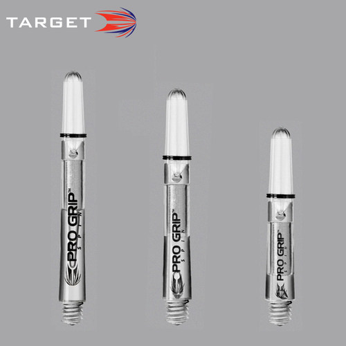 TARGET PRO GRIP SPIN系列飞镖杆 黑白透明色旋转型尼龙飞镖杆 - 图1