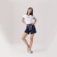 ເສື້ອຍືດແຂນສັ້ນຂອງຜູ້ຍິງ Levi's Slim Fit Knitted Short Sleeve T-Shirt