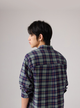 李维斯男士复古休闲衬衫