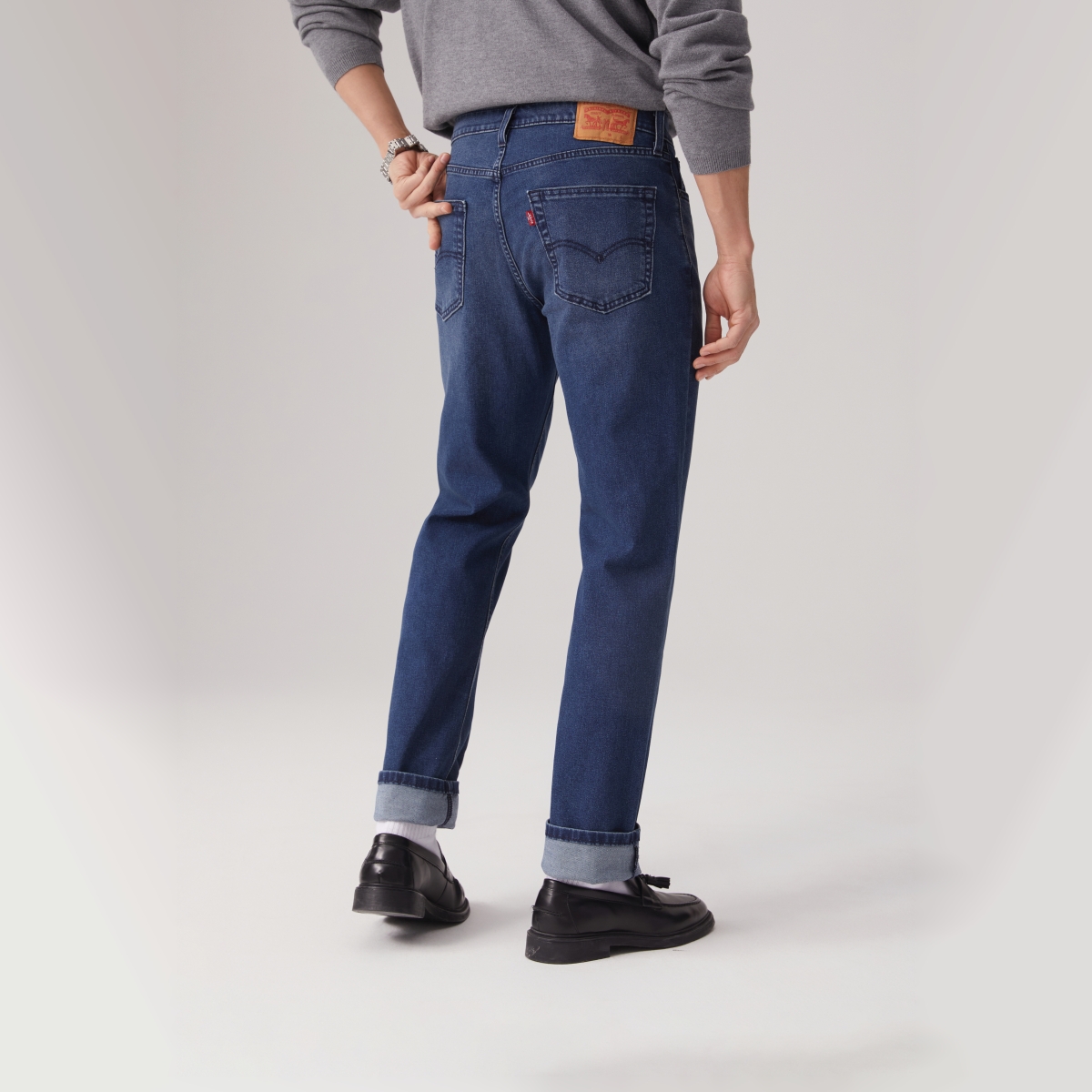 Levi's李维斯25年新款男士美式复古541宽松锥形牛仔长裤 - 图1