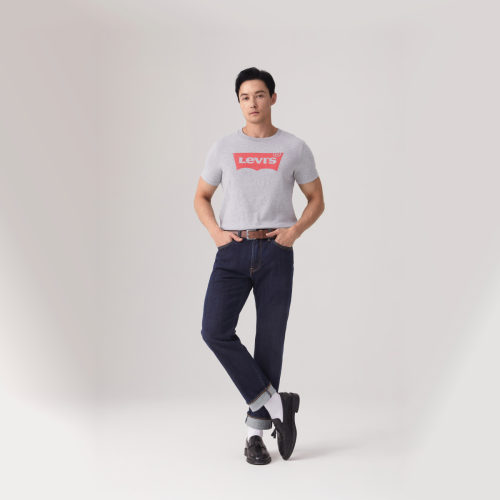 Levi's李维斯情侣男女美式宽松印花时尚LOGO纯棉圆领上衣短袖T恤 - 图0