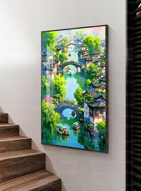 【进口棉布】蒙娜丽莎皇室十字绣夏季四季之夏简约风景装饰手工绣