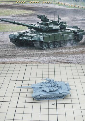 板件/成品：1/144 俄罗斯T90主战坦克模型 - 图1