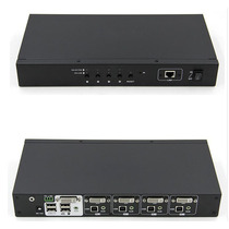 Comateric DVI KVM switcher 4 cuts 1 4 mouth USB2 0 DVI switcher remote control RS232