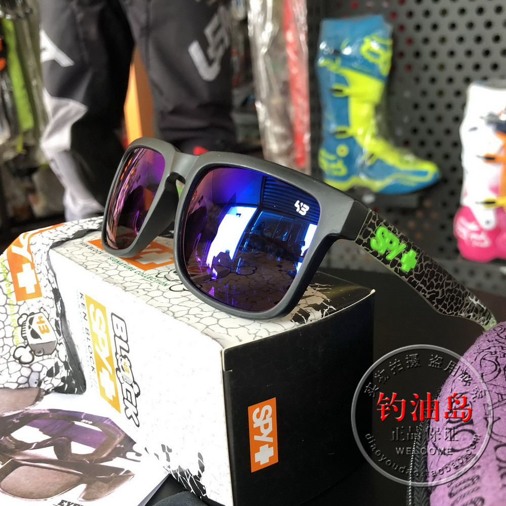 潮人SPY炫彩色墨鏡太陽鏡風鏡時尚炫酷防晒八件套包郵夏季裝X眼鏡