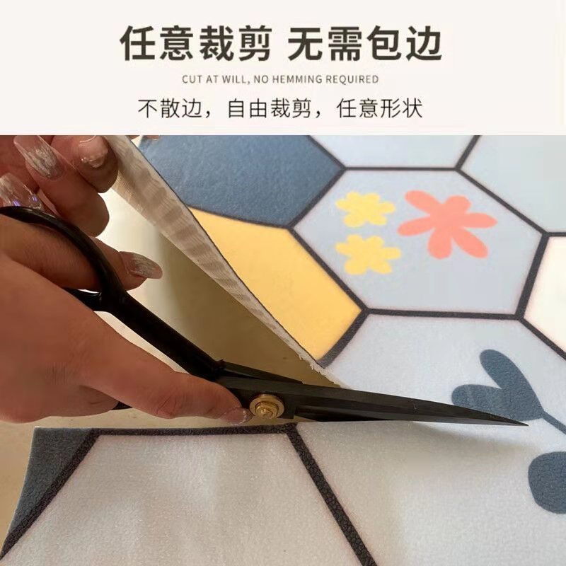 新款pvc免洗地垫地毯入户门门垫过道门厅厨房可裁剪脚垫家用,淘宝优惠券,粉丝福利购,淘宝优惠卷