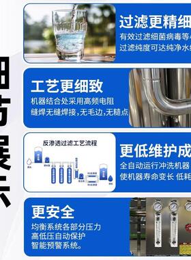 RO双级反渗透设备工业纯净水设备净水处理系统全自动去离子水机
