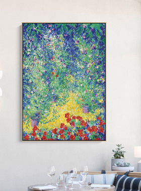 伯爵花园欧式竖版走廊过道装饰画