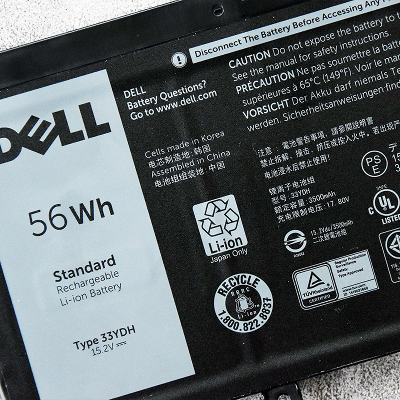 戴尔/DELL 33YDH E3380 56wh 电池 5370 7370  latitude3480 3400 - 图2