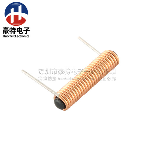 卧式 3X20mm 0.55线*26.5圈 10UH 3A 棒形磁棒电感 R棒形磁芯线圈 - 图1
