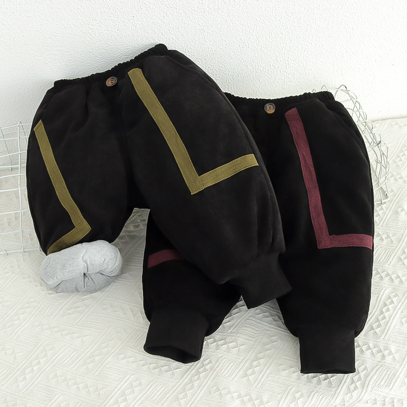 儿童裤子冬季男宝宝加厚棉裤3周岁婴儿夹层休闲裤新生儿开档长裤1,淘宝优惠券,粉丝福利购,淘宝优惠卷