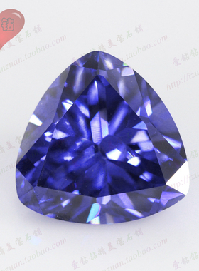 海洋之心坦桑石 正品肥三角形坦桑蓝宝石 蓝宝坦桑裸石原石戒面