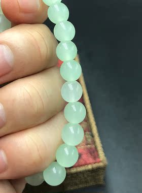 天然晴水料手串单圈0.8cm水晶手串女手链简约百搭学生小清新礼物