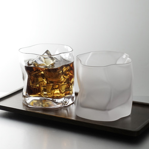三汀 日式折纸杯玻璃杯喝水杯咖啡杯子威士忌酒杯牛奶饮料小茶杯 - 图2