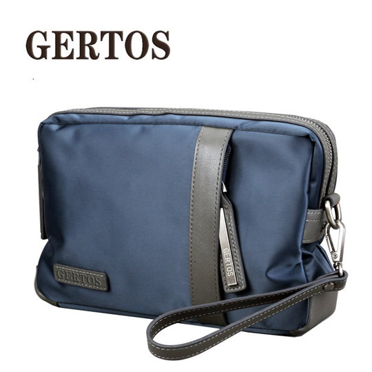 Herren-Clutch aus Oxford-Stoff, lässige Clutch mit großem Fassungsvermögen