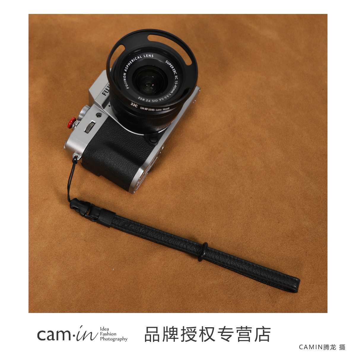 cam-in 意大利原厂植鞣牛皮真皮相机手腕带细绳接口G7X理光GR2GR3 - 图2