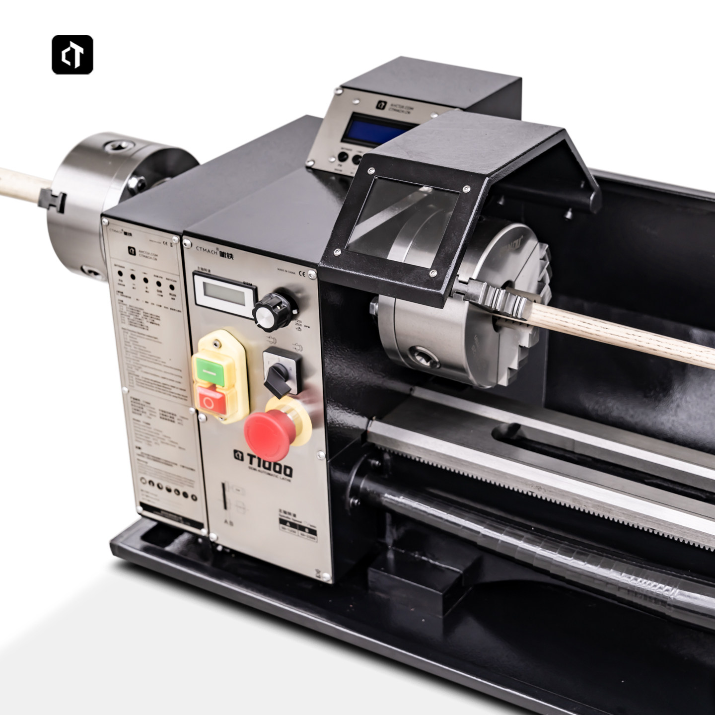 呲铁T1000修杆机台球杆制作维修车床双卡盘金属车床静音木工车床,淘宝优惠券,粉丝福利购,淘宝优惠卷