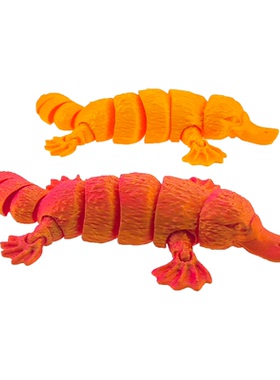 3d打印卡通鸭嘴兽玩具摆件鱼缸装饰品儿童玩具