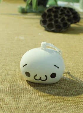 陶瓷颜文字风铃 炸鸡块君公仔日本动漫大家族丧女可爱居家挂件