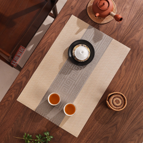 加宽茶席湿泡干泡防水茶垫茶盘垫茶几桌布中国风茶旗布高档桌旗 - 图0