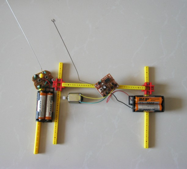 两通 遥控电路 遥控模块 遥控器发射板+接收板+天线2根 - 图1