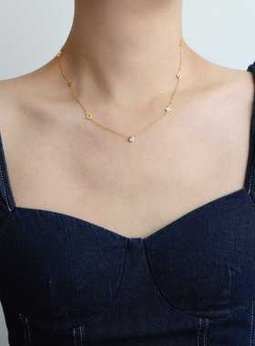 轻奢四叶草钛钢不褪色锁骨链