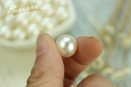 仿真珍珠10mm彩色珍珠ins拍摄道具 化妆品首饰品摄影辅助道具摆件 - 图1