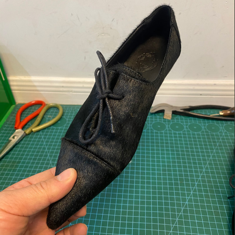 真皮尖头马毛平底鞋女早春新款尖头小皮鞋英伦风系带百搭真皮单鞋,淘宝优惠券,粉丝福利购,淘宝优惠卷