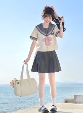 椿岐女子同款jk雪纺领结