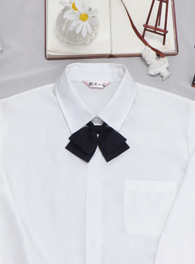 jk制服纯色双层领结小物