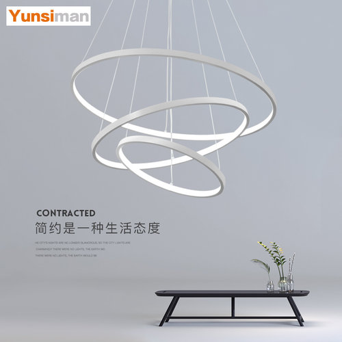 创意led客厅灯个性艺术吊灯现代简约餐厅灯主卧室灯吧台中山灯具 - 图0