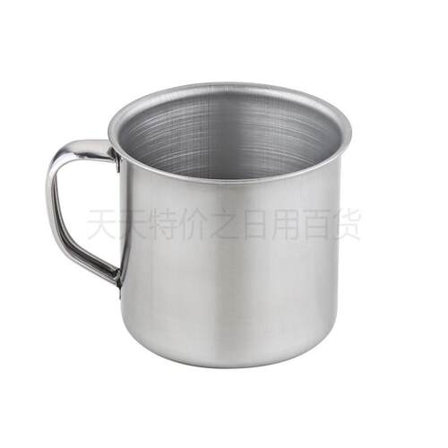 幼儿园专用不锈钢水杯 儿童口杯耐摔 带盖茶缸大容量随手杯6-14cm - 图3