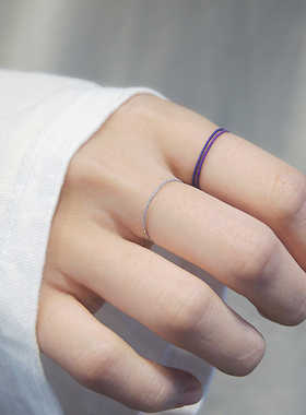 iu李知恩孔孝真同款手工编织戒指