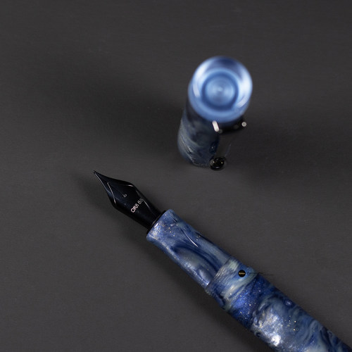 现货OPUS 88DEMO BLUE SAPPHIRE地球蓝宝石大型正统滴入式pvd钢笔 - 图2