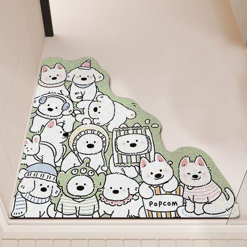 新款可爱堆堆狗丝圈入户地垫可裁剪异形玄关脚垫刮泥蹭土防滑门垫,淘宝优惠券,粉丝福利购,淘宝优惠卷
