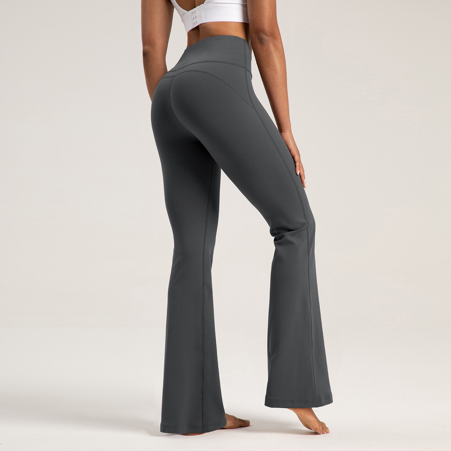 【尼龙66锦纶高端NlLlT】微喇瑜伽裤女高腰提臀阔腿裤运动喇叭裤,淘宝优惠券,粉丝福利购,淘宝优惠卷