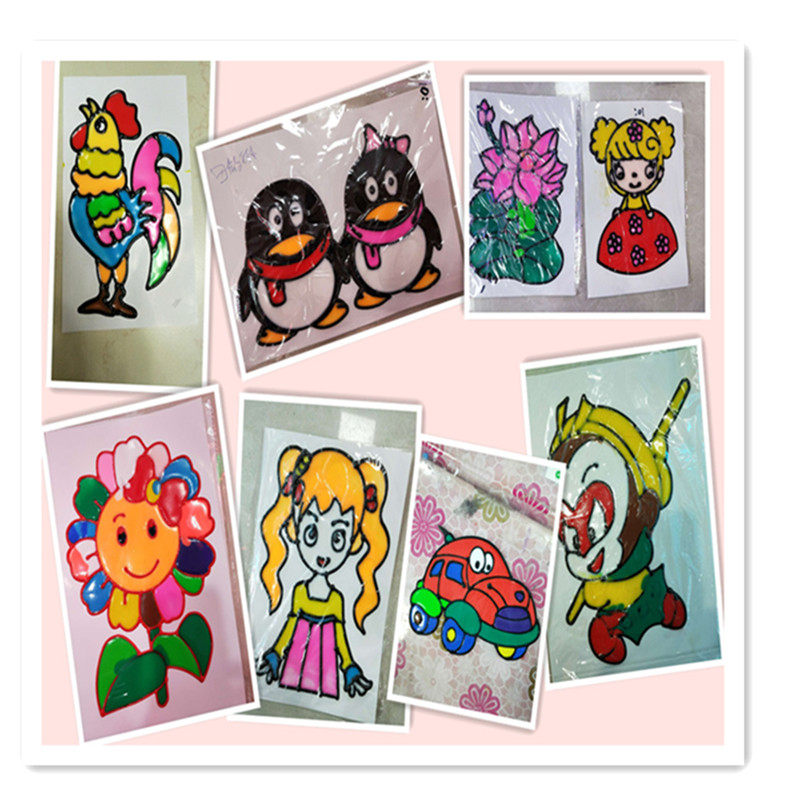 奕彩正品DIY儿童烤胶画颜料烤画500克油膏24色可选儿童乐园摆摊,淘宝优惠券,粉丝福利购,淘宝优惠卷