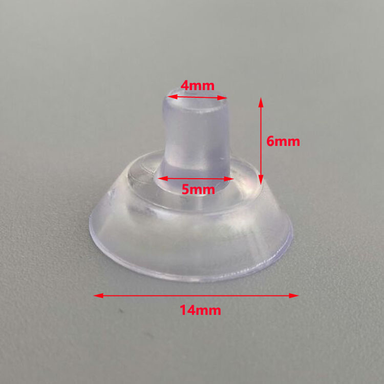 无孔透明加厚蘑菇形隔层玻璃小吸盘支架孔吸盘承托固定玻璃小吸盘 - 图0