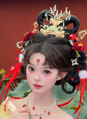 大无汉风原创小神仙魏晋制头饰