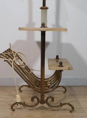 北欧创意镀铜金属卧室床头灯温馨客厅餐厅书房落地灯酒店地灯软装