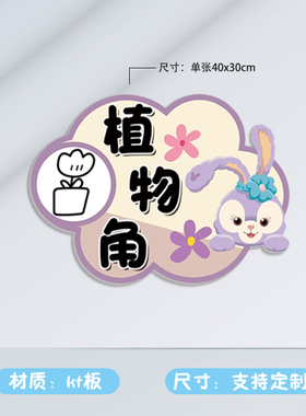幼儿园区域规则星黛露主题挂牌