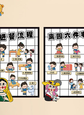 幼儿园名人画环创卡通主题贴纸