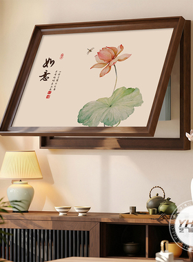 宋式美学电表箱遮挡盖板装饰挂画
