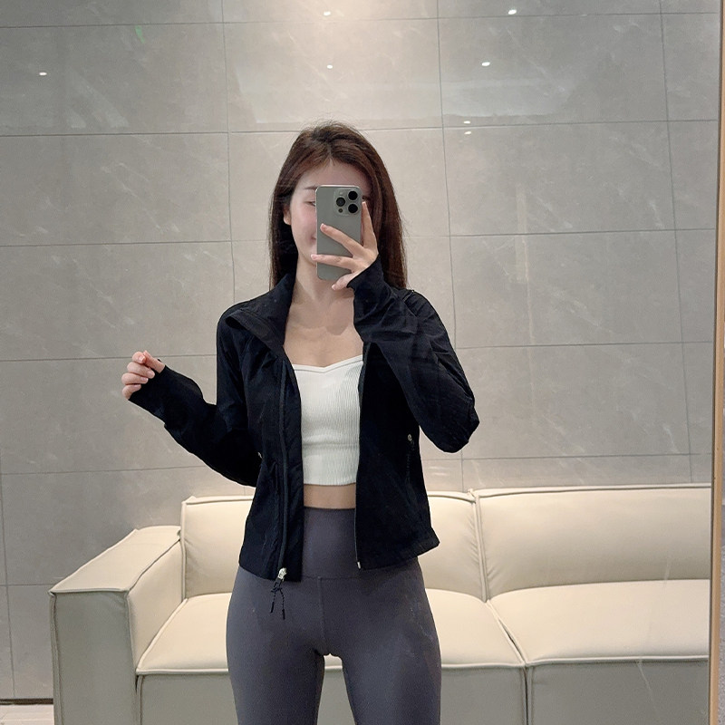 luqi lulu春夏stretch防晒衣短款徒步夹克女春秋显瘦运动外套透气,淘宝优惠券,粉丝福利购,淘宝优惠卷