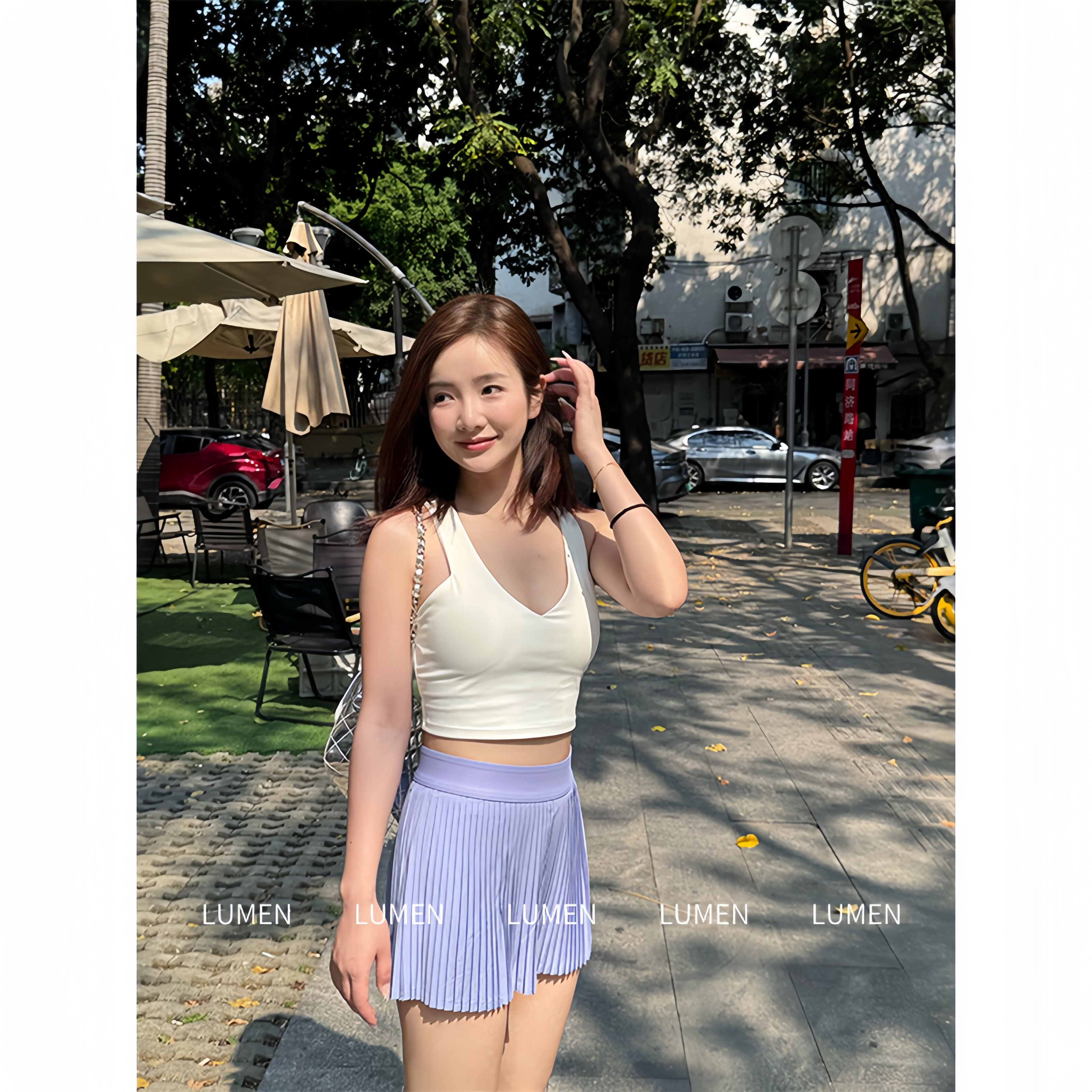 luqi lulu风琴百褶裙瑜伽短裙女运动健身网球裙高尔夫裙防走光,淘宝优惠券,粉丝福利购,淘宝优惠卷