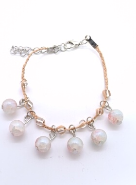 旅游景点拉菲草波西米亚风手链