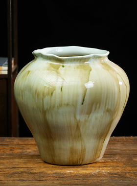 大口陶瓷花瓶花盆花器