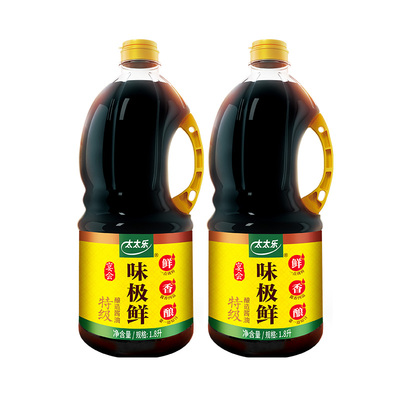 太太乐宴会味极鲜1.8L*2特级酿造酱油/生抽厨房炒菜蘸凉拌大桶装